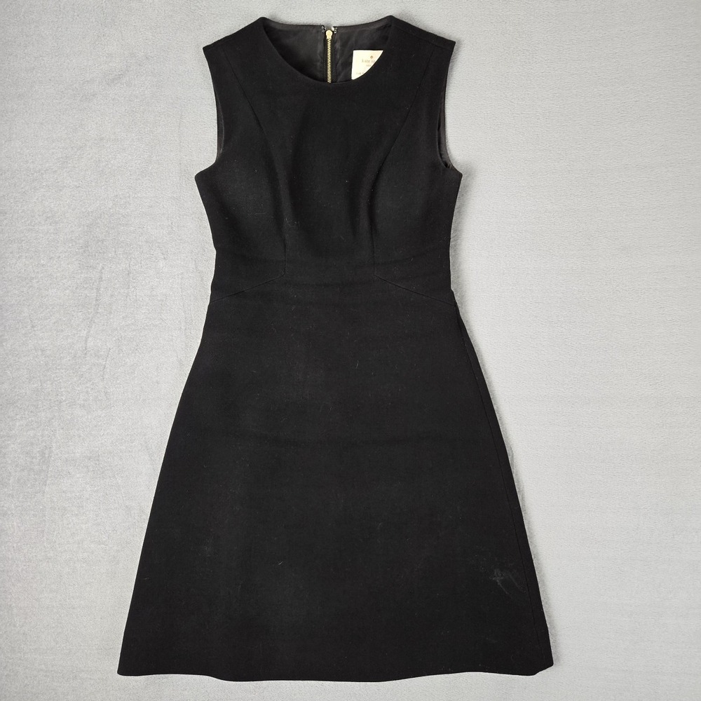 Kate spade new york Dress Women's 0 Black 'sicily' Sheath Back Zip